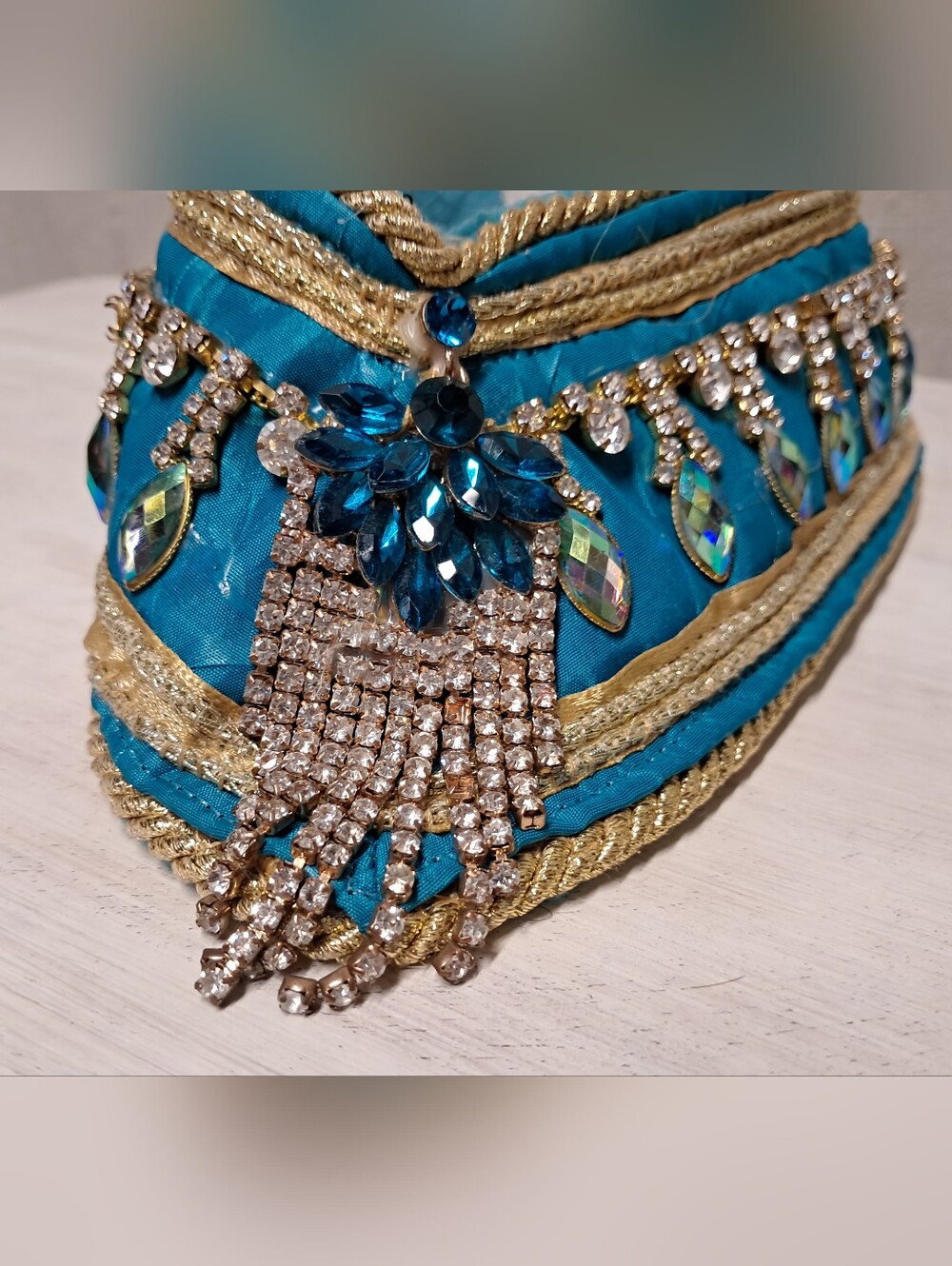 Embellished Crystal Dog Statement Collar - Picture 2 of 7